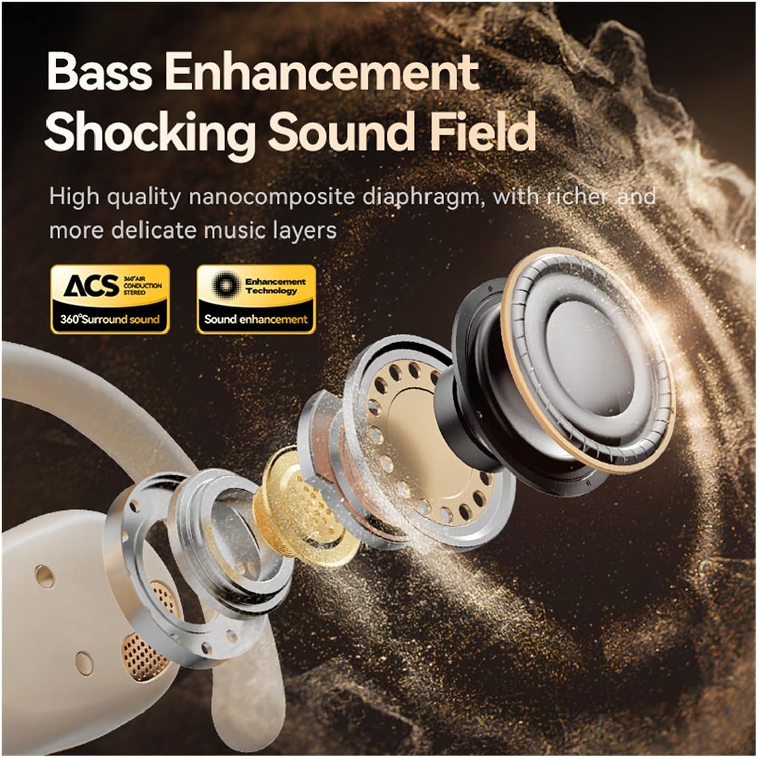 Cross-Border new M119 Headset OWS Non-in-Ear Ultra-Long Life high-Value Wireless(M119black)