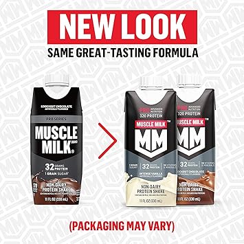 Muscle Milk Pro Series Protein Shake, Knockout Chocolate, 4 Count