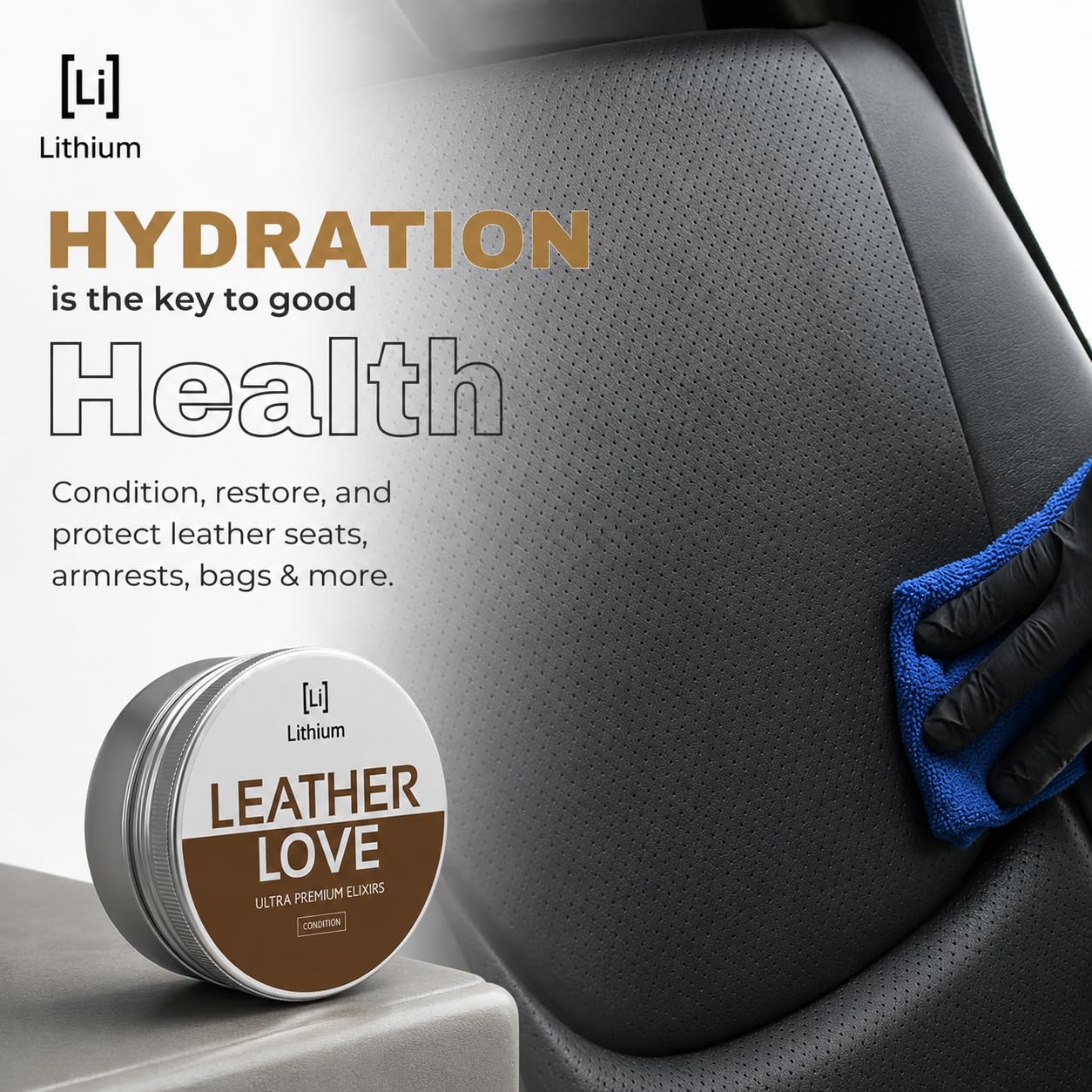 Leather Love – El mejor acondicionador de piel en el planeta, trae piel vieja de vuelta a la vida, todos los ingredientes naturales mezclados con ciencia seria, restaura, rehidrata, protege (8 oz)