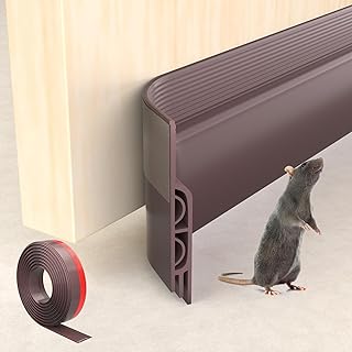 39" Brown Under Door Draft Stopper Exterior,Bottom Door Sweep Sound Proofing,Soundproofing Noise Blocker,Gap Filler Soundproof Seal Strip