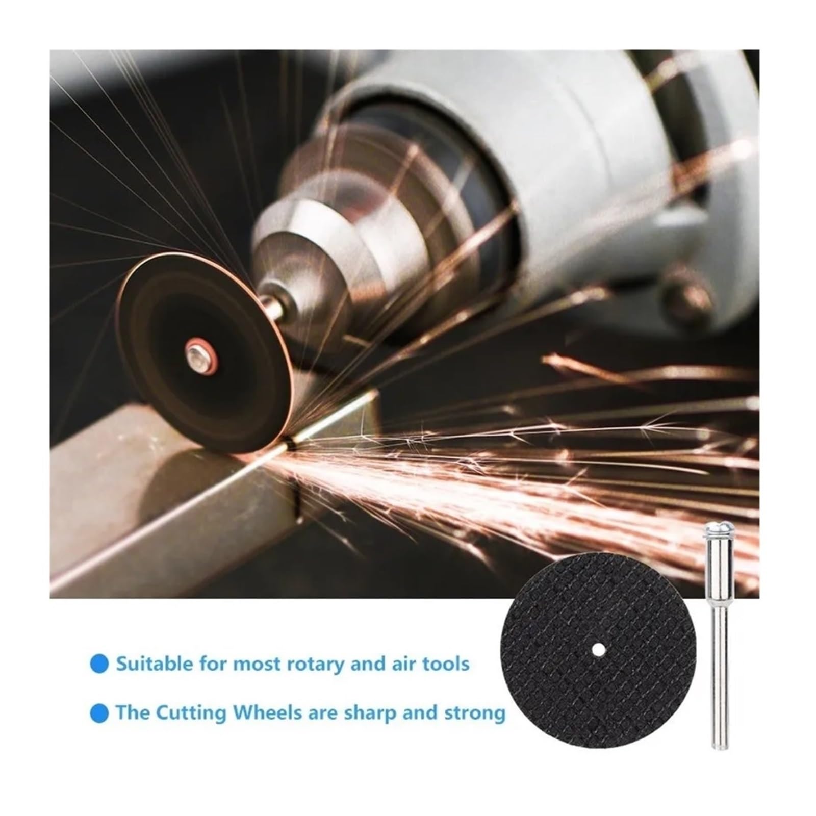 Disques de Coupe abrasifs 32 mm, 5 à 100 pièces, avec mandrins, meules, Accessoires, Outil Rotatif du métal, Lame scie(102pcs Set)