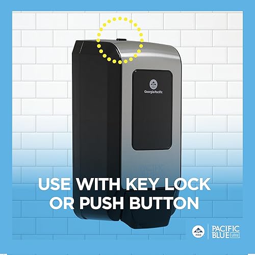 Miniatura 7 de GP PRO (Georgia-Pacific), dispensador manual de pared para jabón de manos espumoso y desinfectante de manos de GP PRO (Georgia-Pacific), acero