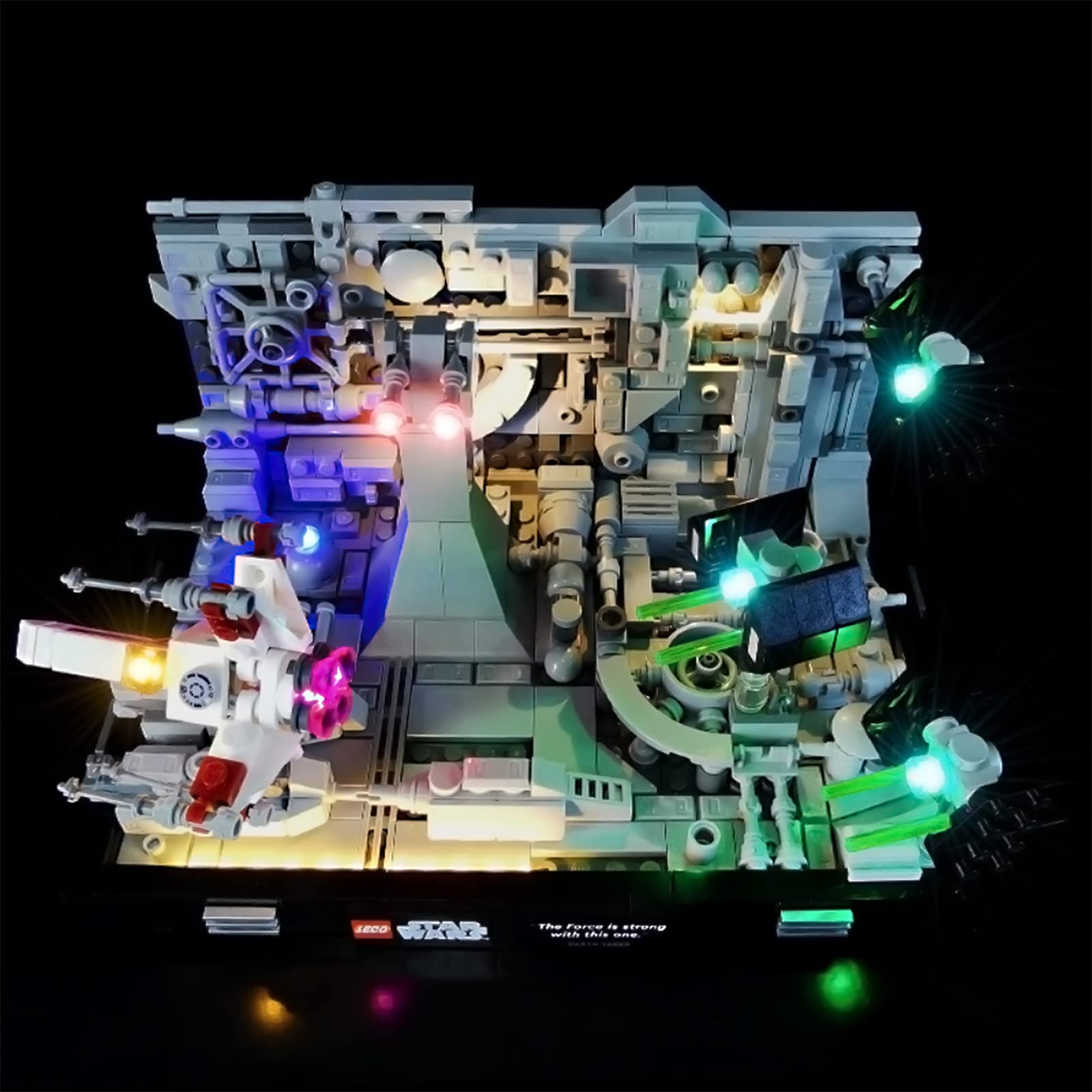 LED Light Set Compatible with Lego Star Wars Death Star Trench Run Diorama 75329 Model Building Set (NOT Included The Lego Sets)