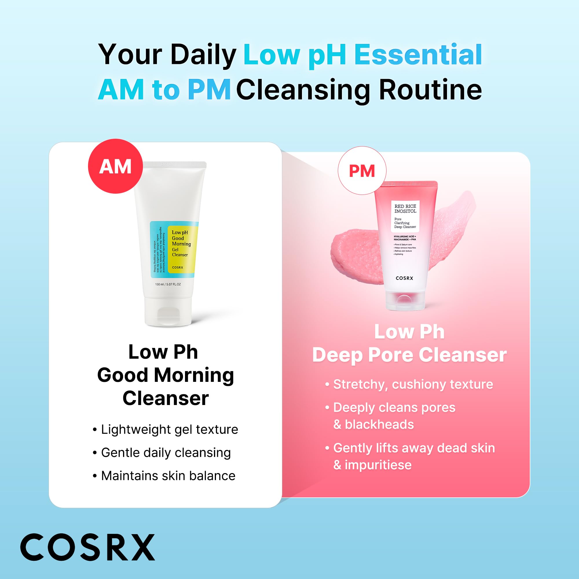 COSRX Bas pH Bon Matin Gel Nettoyant 150ml