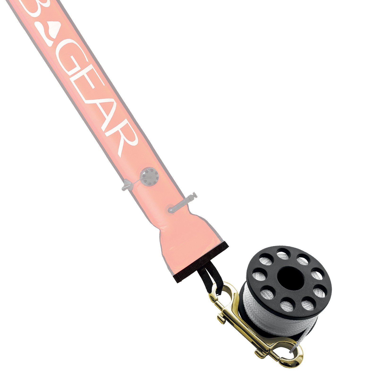 SCUBAPRO Mini Reel Small con moschettone Doppio in Acciaio Inox (ca. 15 Metri).