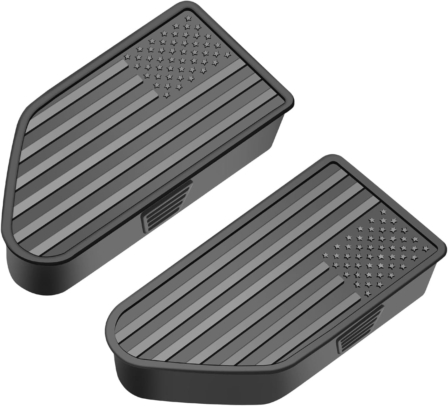 ZSJO National Flag Truck Rear Caps Bed Rail Holes Covers Fit for 2019-2024 Chevy Silverado/GMC Sierra 1500,for 2020-2024 GMC Chevy Silverado/GMC Sierra 2500/3500HD.Bed Rail Stake Pocket(2PCS)
