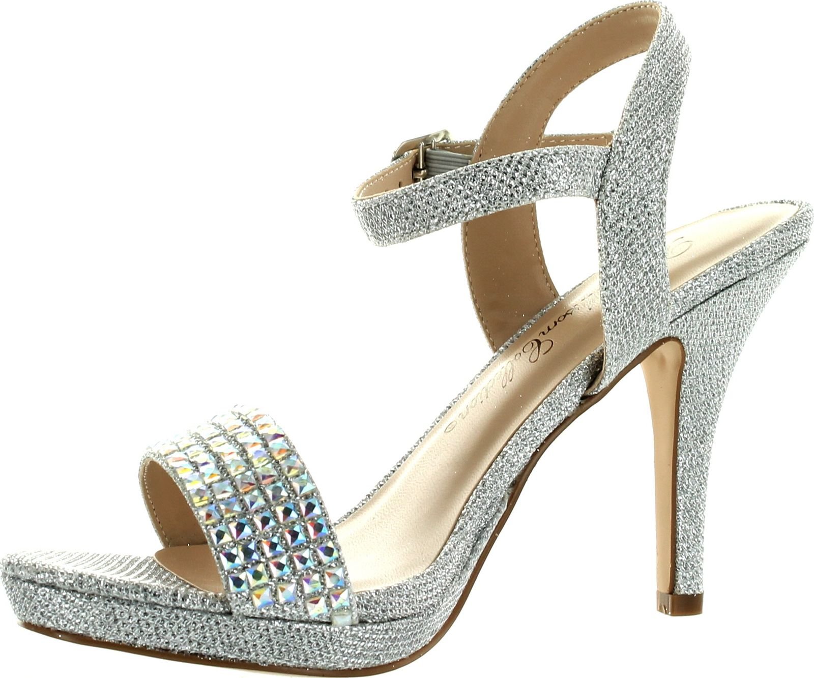 DeBlossom Womens Robin-107 Ankle Strap Dress Party Sandals