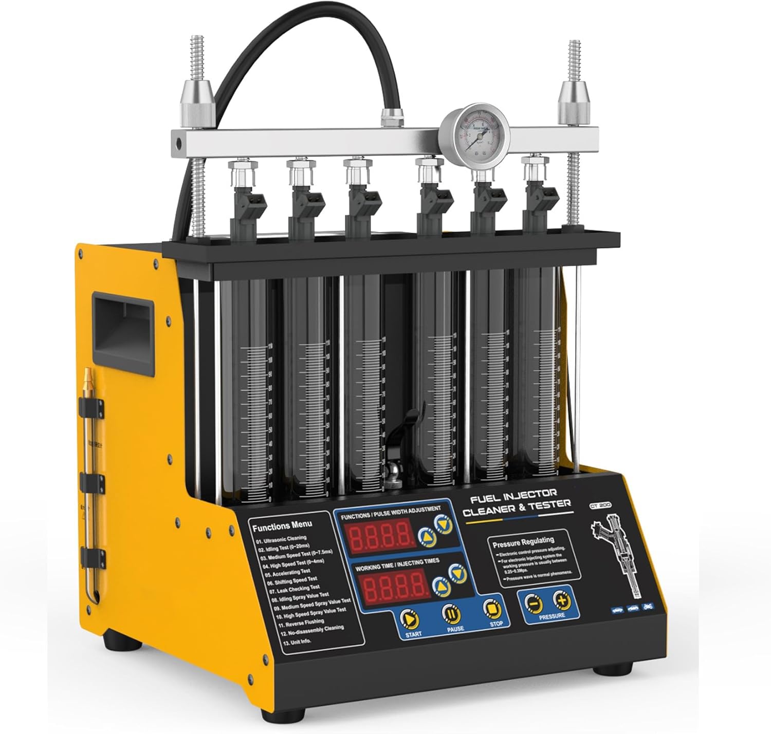 2L Digital Ultrasonic Cleaning Machine, with Heating Mode, Adjustable Time, Digital Display, Widely Used for Automotive Parts, Ardware Components & Industrial Fields, Diesel Fuel Injector Cleaning