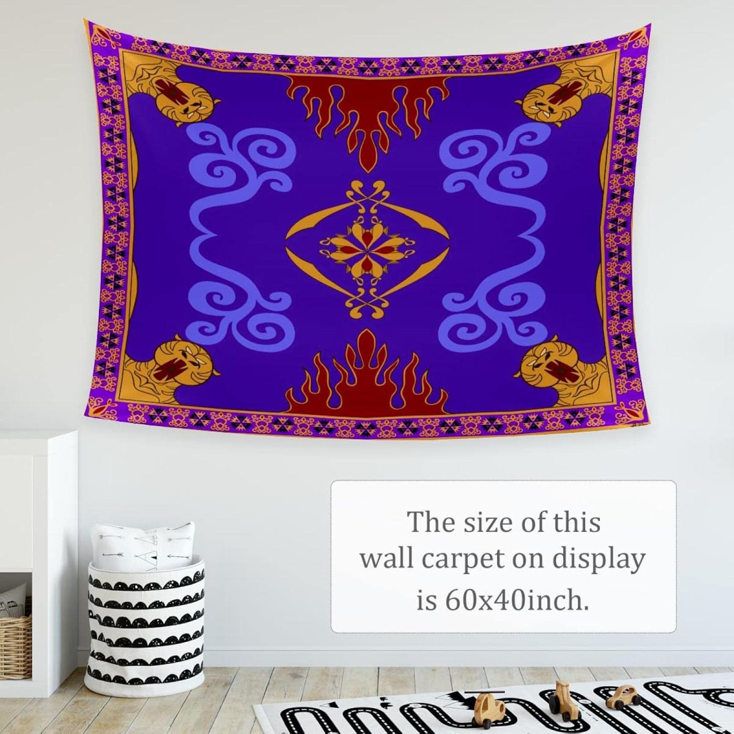 タペストリー アラジンの魔法の絨毯、タペストリー ホームデコレーション 壁掛け 寝室 リビングルーム 壁用 60x40