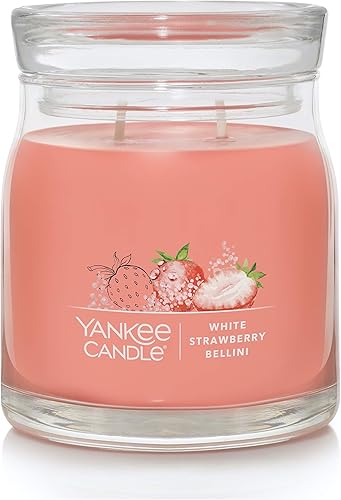 Miniatura 21 de Yankee Candle Sakura Blossom Festival - Vela en tarro grande, color rosa blanca Festival de la Flor de Sakura,Lavanda seca y roble,Amarillo,Lavanda