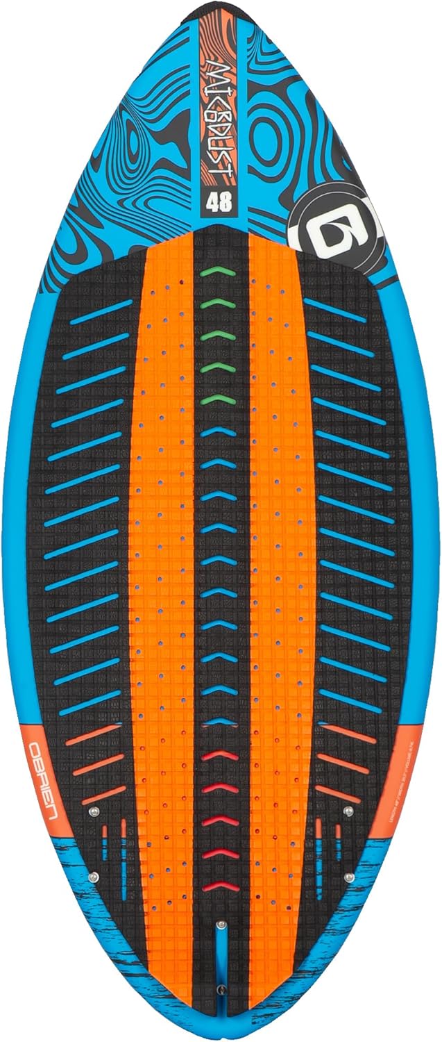O'Brien Microdust Kids Wakesurf Board – High-Performance Skim-Style Board for Tricks & Spins – Lightweight & Durable