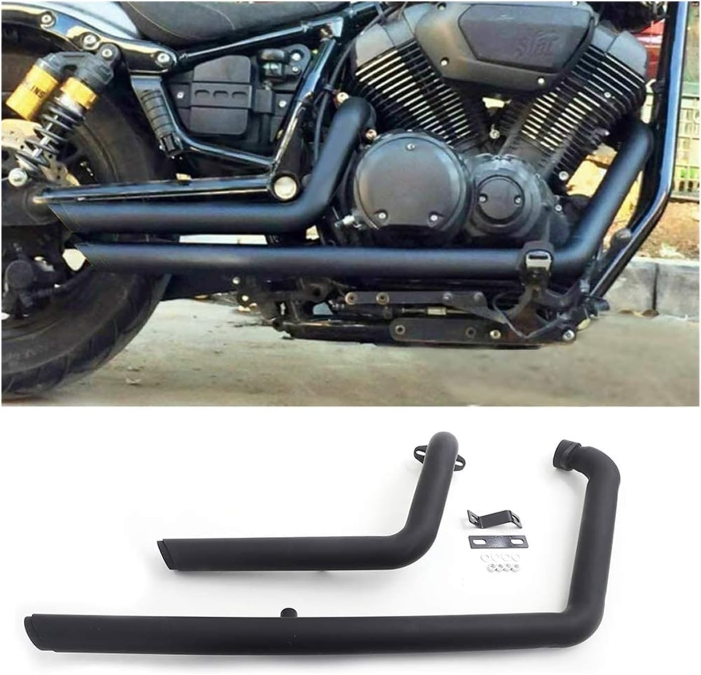 テールパイプ マフラー ヤマハ用スターボルト XV950 XVS950 2010-2018 