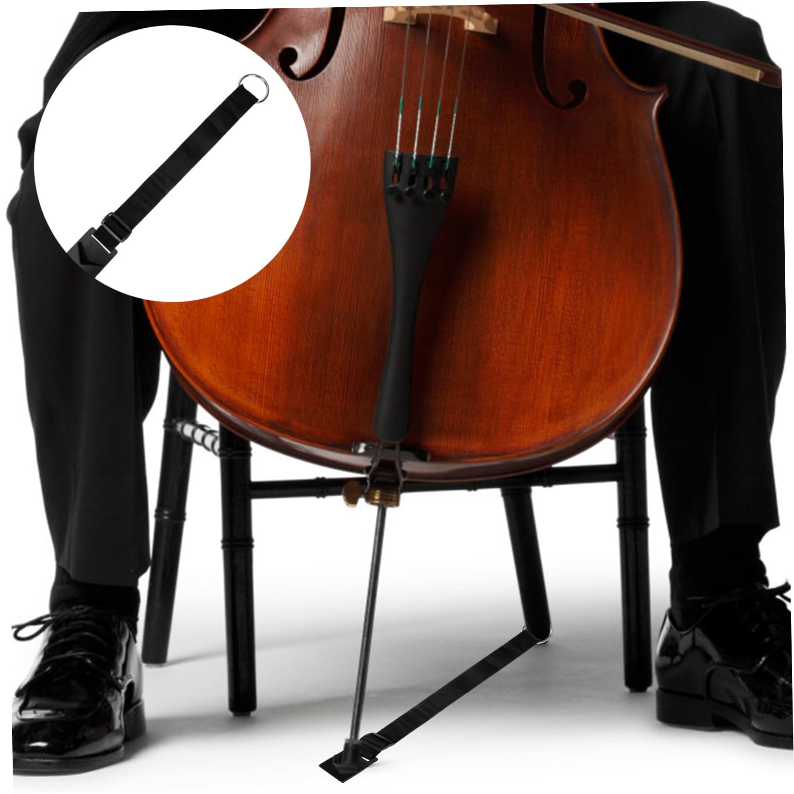 WHAMVOX Anti-slip Mat for Cello Nylon Crafts Anchor Rest End- Pin Stopper Kickstand End Pin Holder Non Skid Pads Erhu Antiskid Device Spike Floor Protector Non-slip Double Bass Metal - Image 3