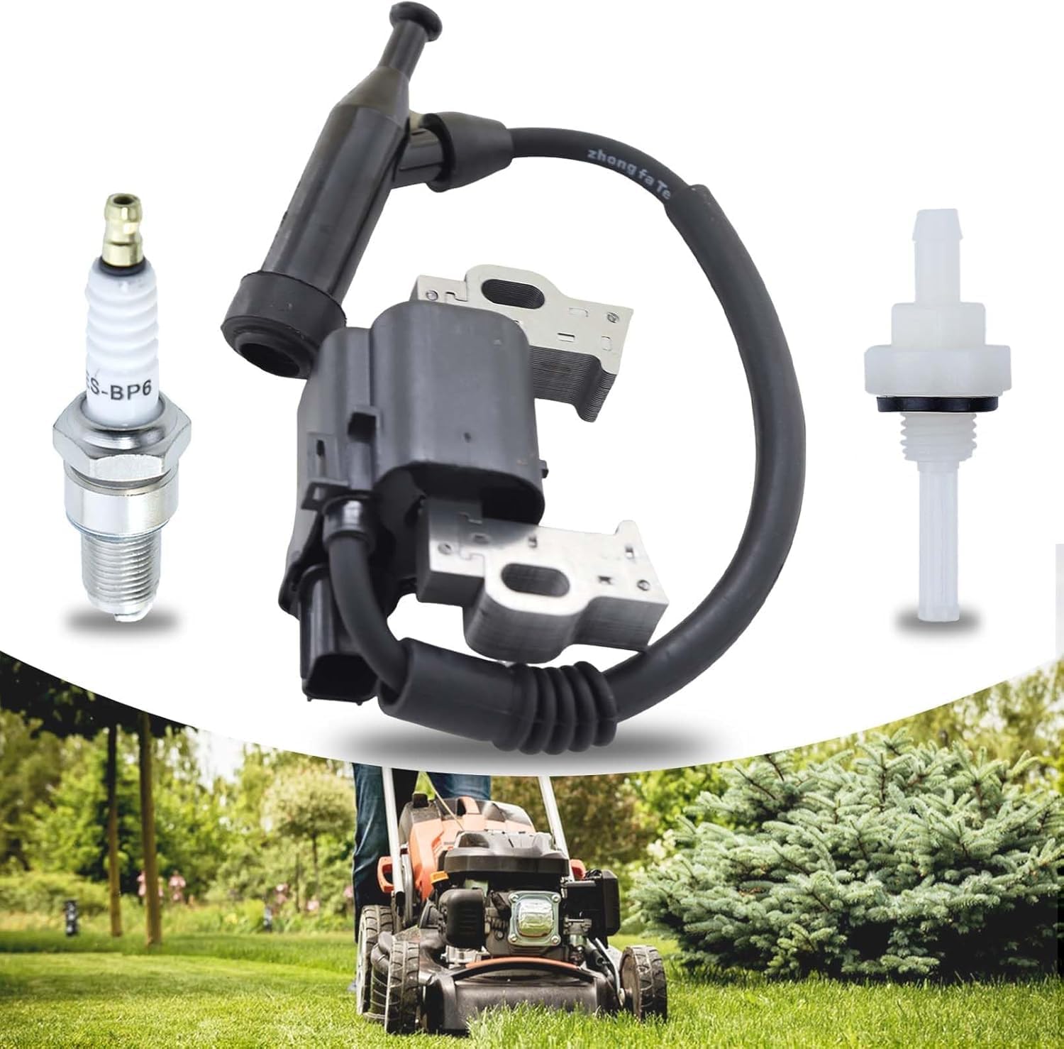 Ignition Coil Fit For GX390 GX340 and Series Ignition Coil Module with Spark Plug Accessory