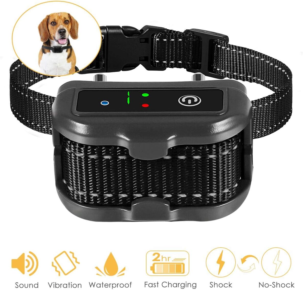 Premier Pet Bark Collars, 2019 Best Anti Bark Collar for Small Large Dogs, Smark Dog Training & Behavior Aids, Rechargeable Adjustable…