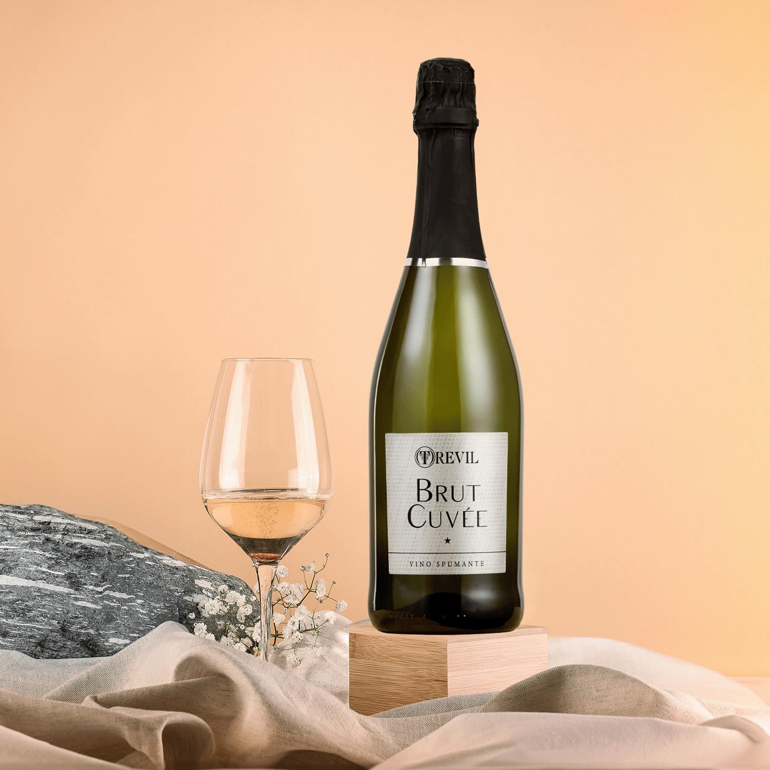 TREVIL | Spumante Brut, Confezione da 6 Bottiglie da 750 ml