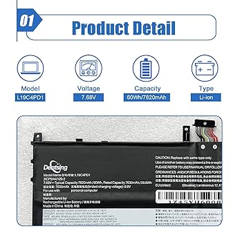 Amazon.com: Dentsing L19C4PD1 L19D4PD1 Laptop Battery