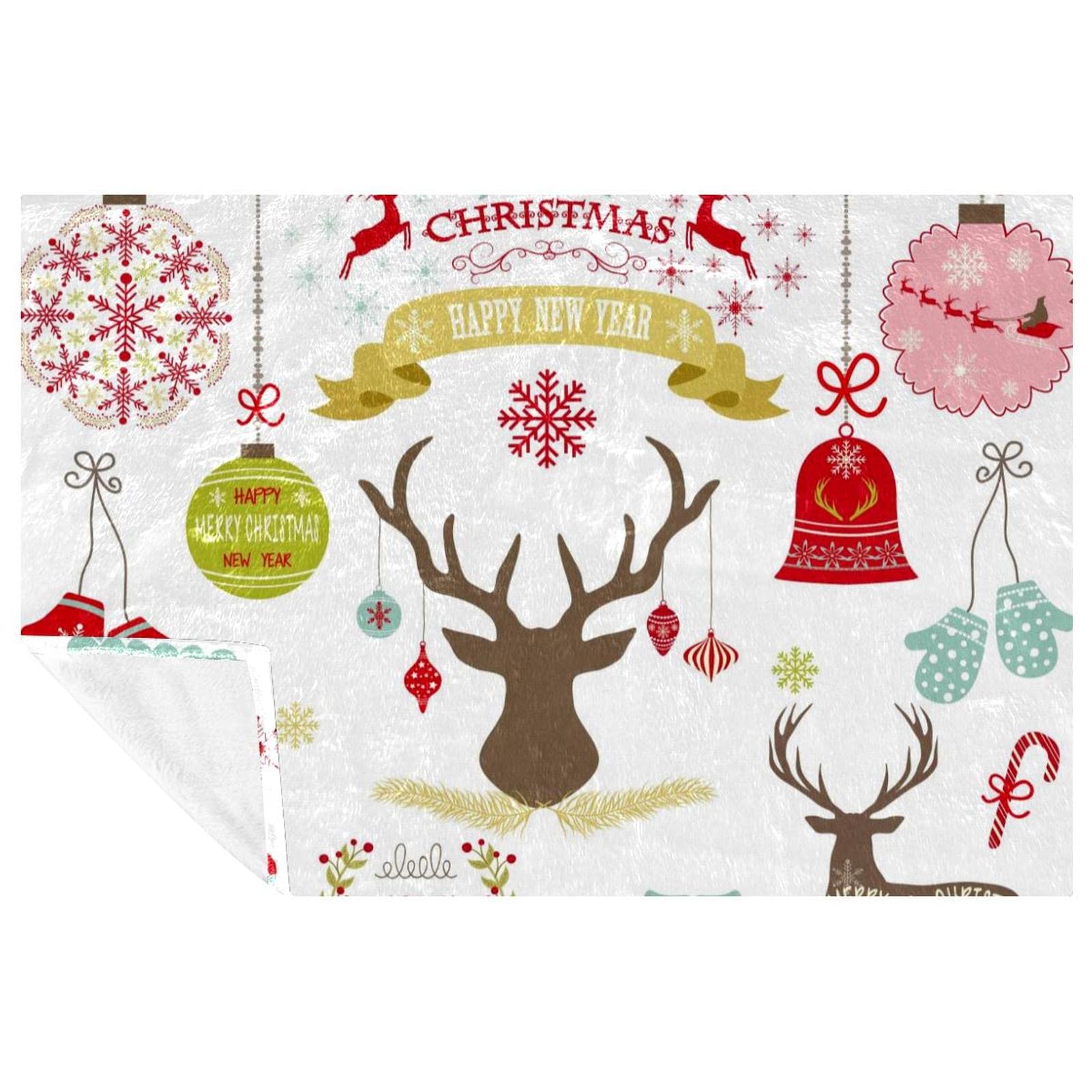 Chaussettes sapin de Noël chaudes et douces 150x100 cm pour se détendre