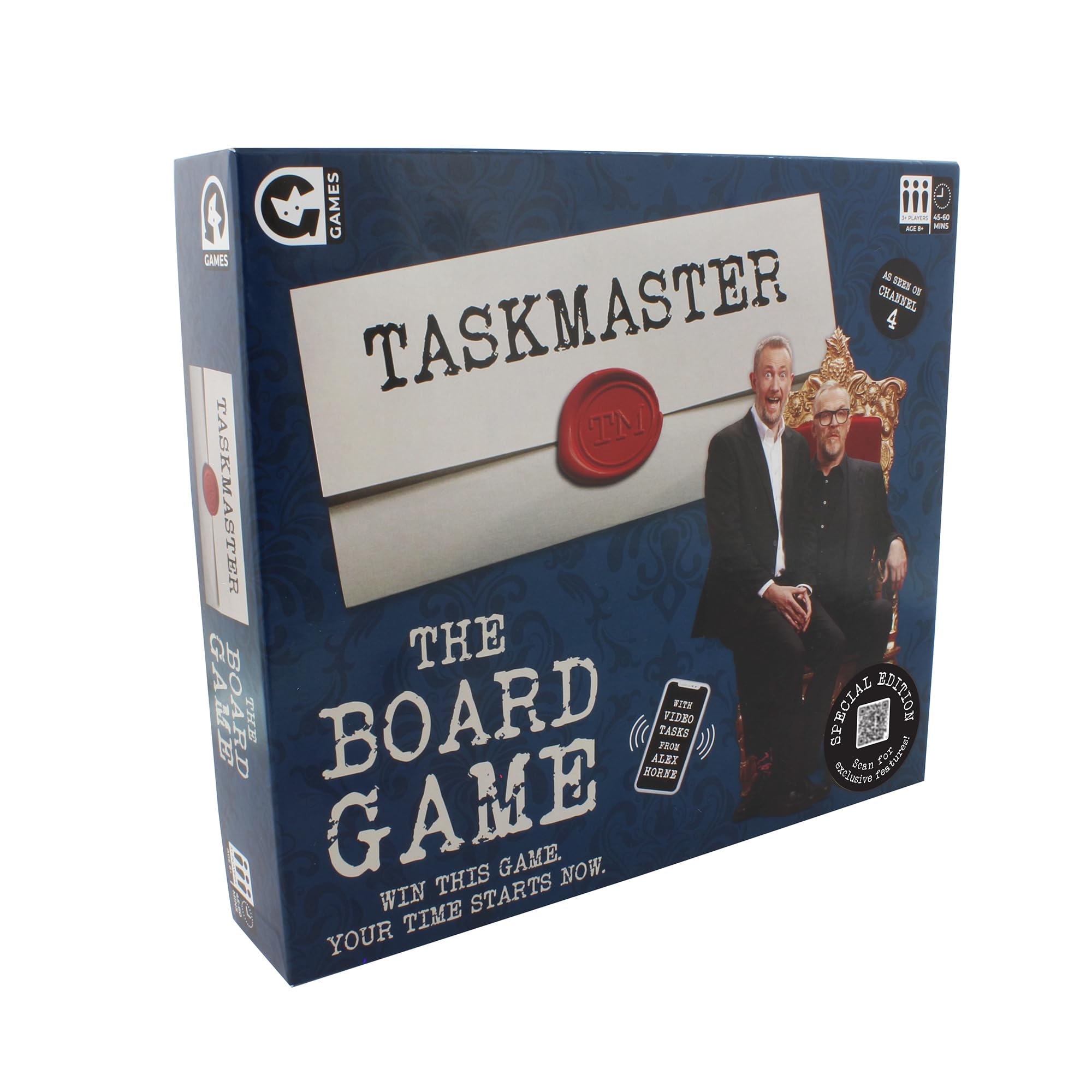 Ginger Fox Taskmaster Board Game, Blue, 2 x 10.6 x 0.04 inches