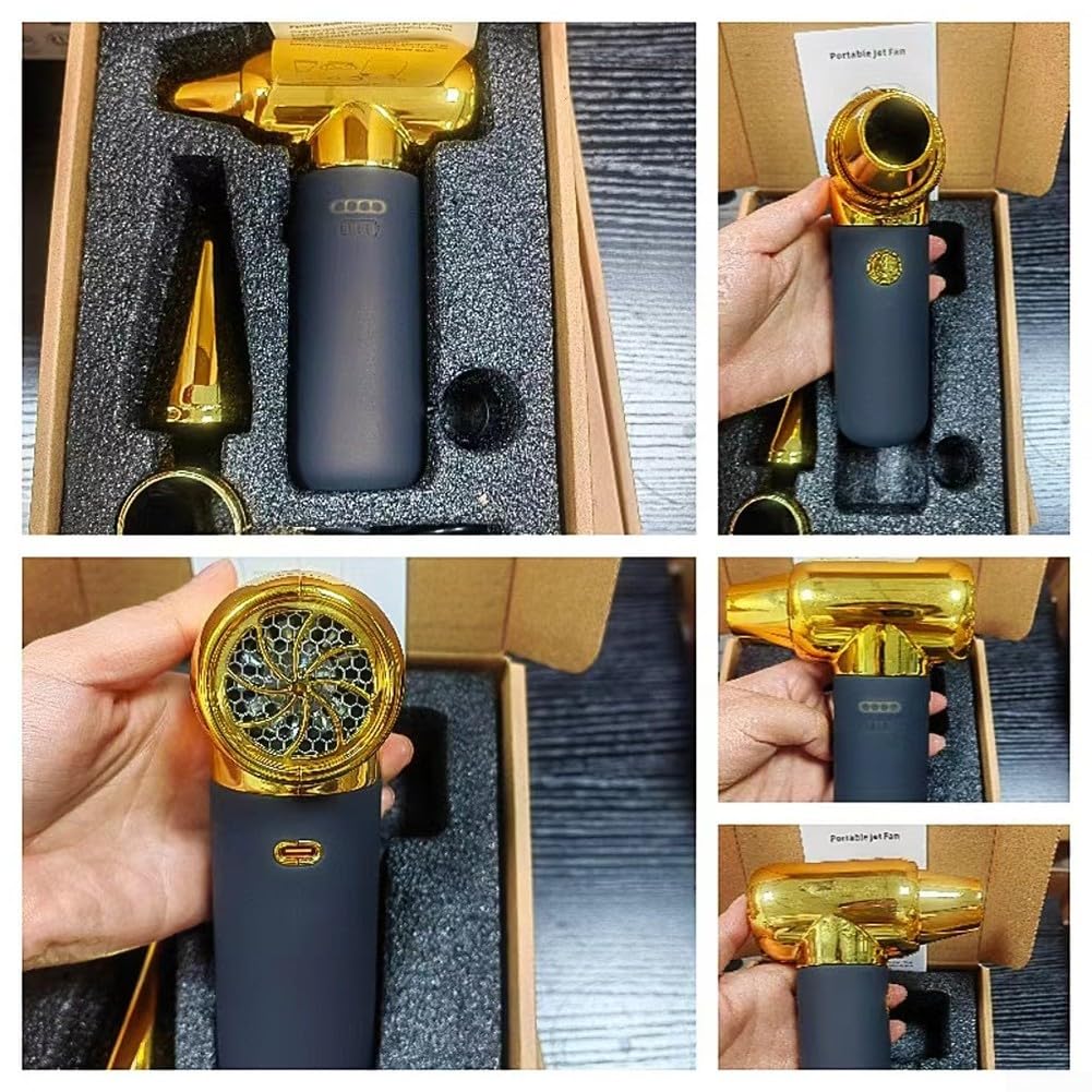 Soffiatore a getto con motore brushless, livelli di velocità regolabili, design portatile