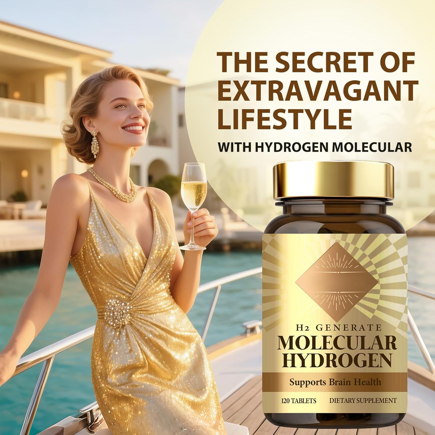 Hydrogen Water Tablets, 120 Tablets H2 Molecular Hydrogen with Magnesium, Supports Brain Function, Energy & Metabolism, Antioxidant Rich & Fast Dissolving, Non-GMO - Image 3