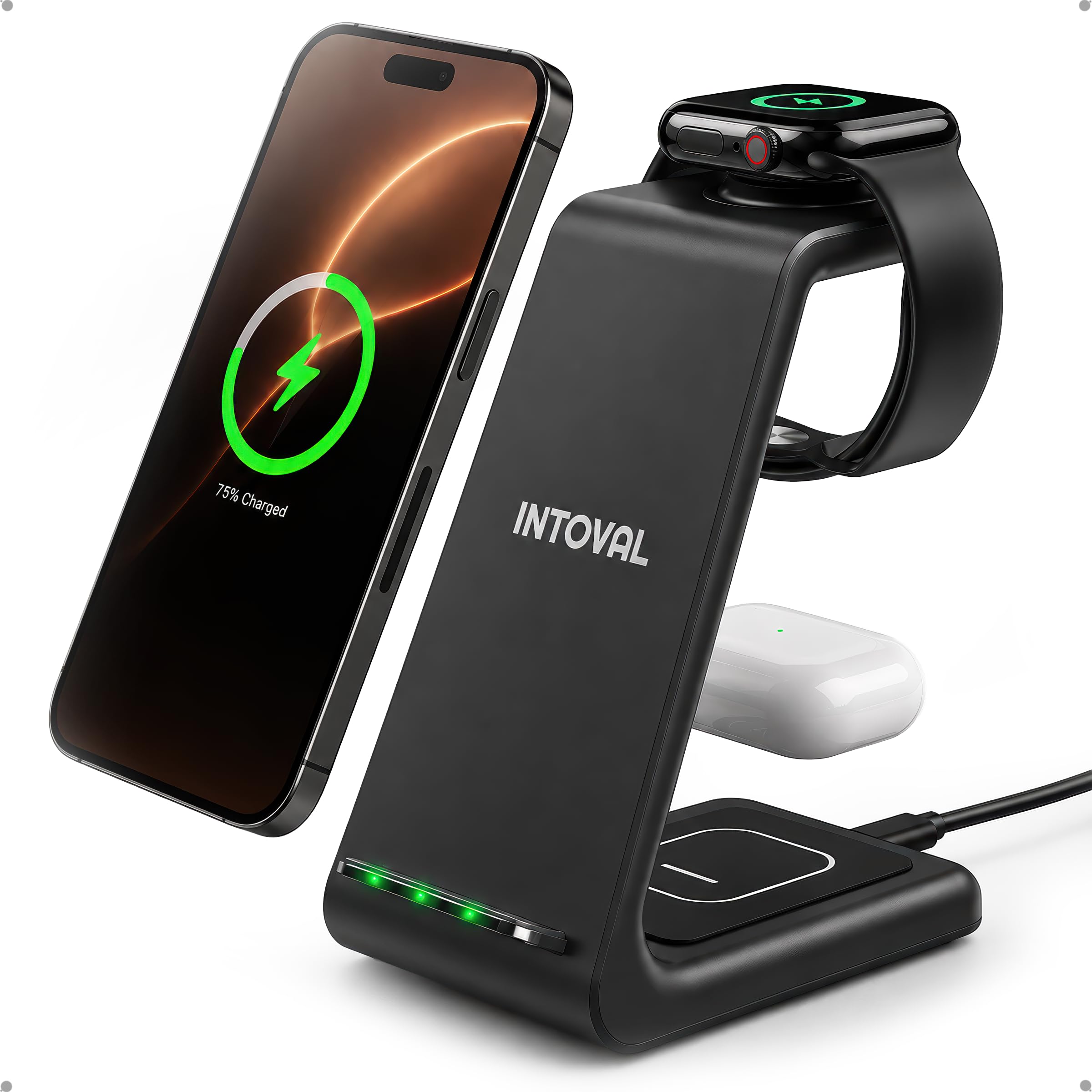 Amazon.com: Intoval 3 in 1 Wireless Charging Station for iPhone