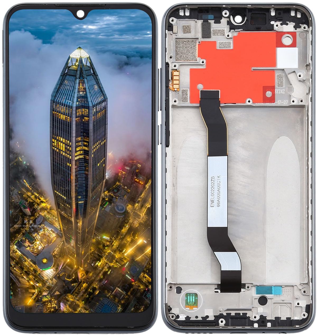 Zespół wyświetlacza LCD do Xiaomi Redmi Note 8T M1908C3XG zestaw do wymiany ekranu (czarny)