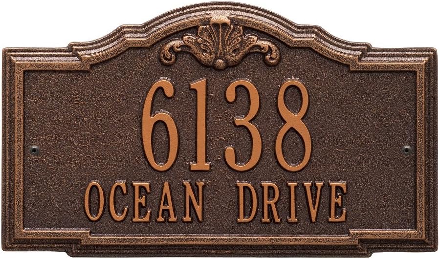 Custom Gatewood Standard Wall Address Plaque 16"W x 10"H (2 Lines)