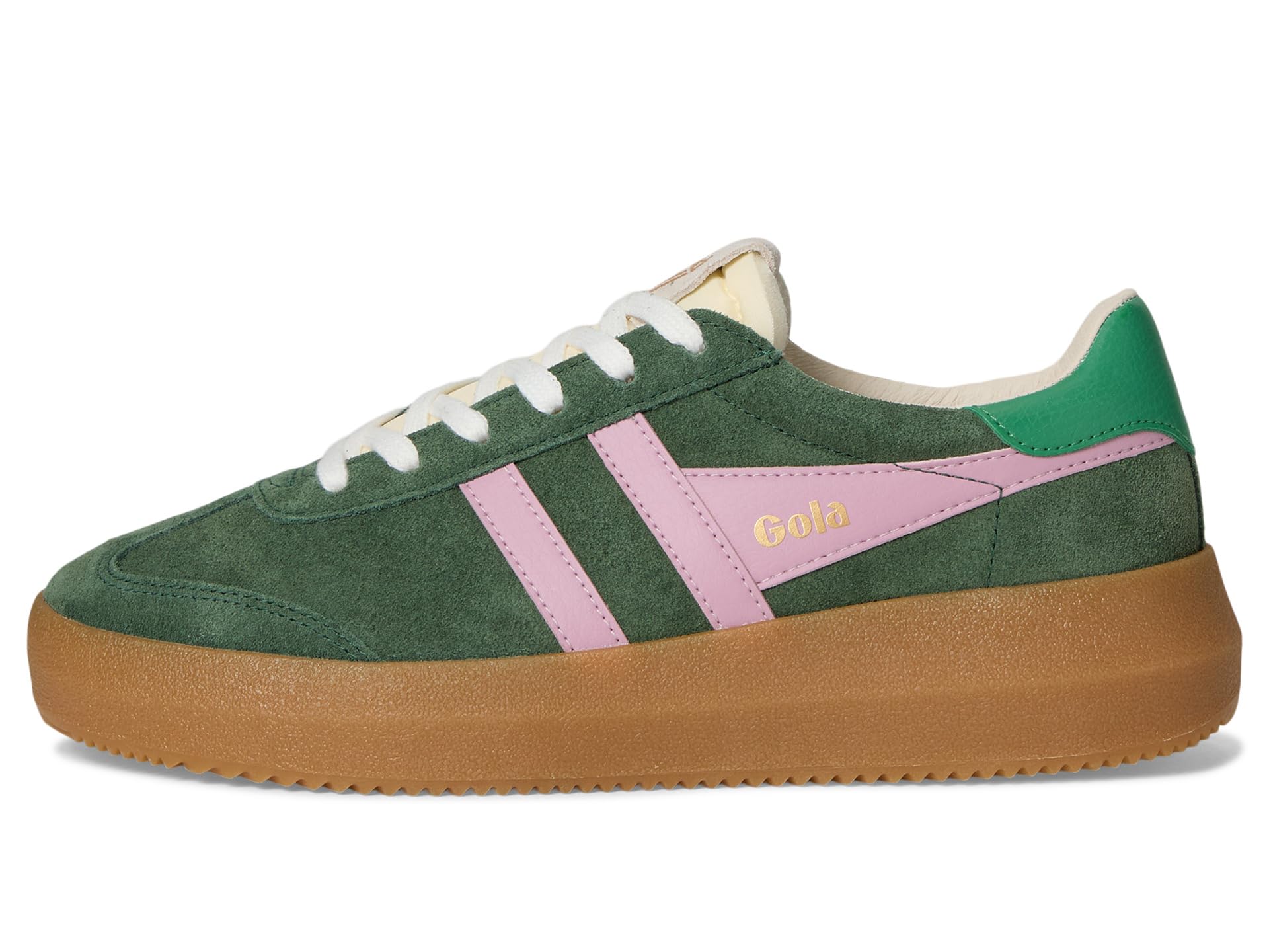 Gola Athena Suede Damskie buty sportowe Evergreen/Candy/Jade