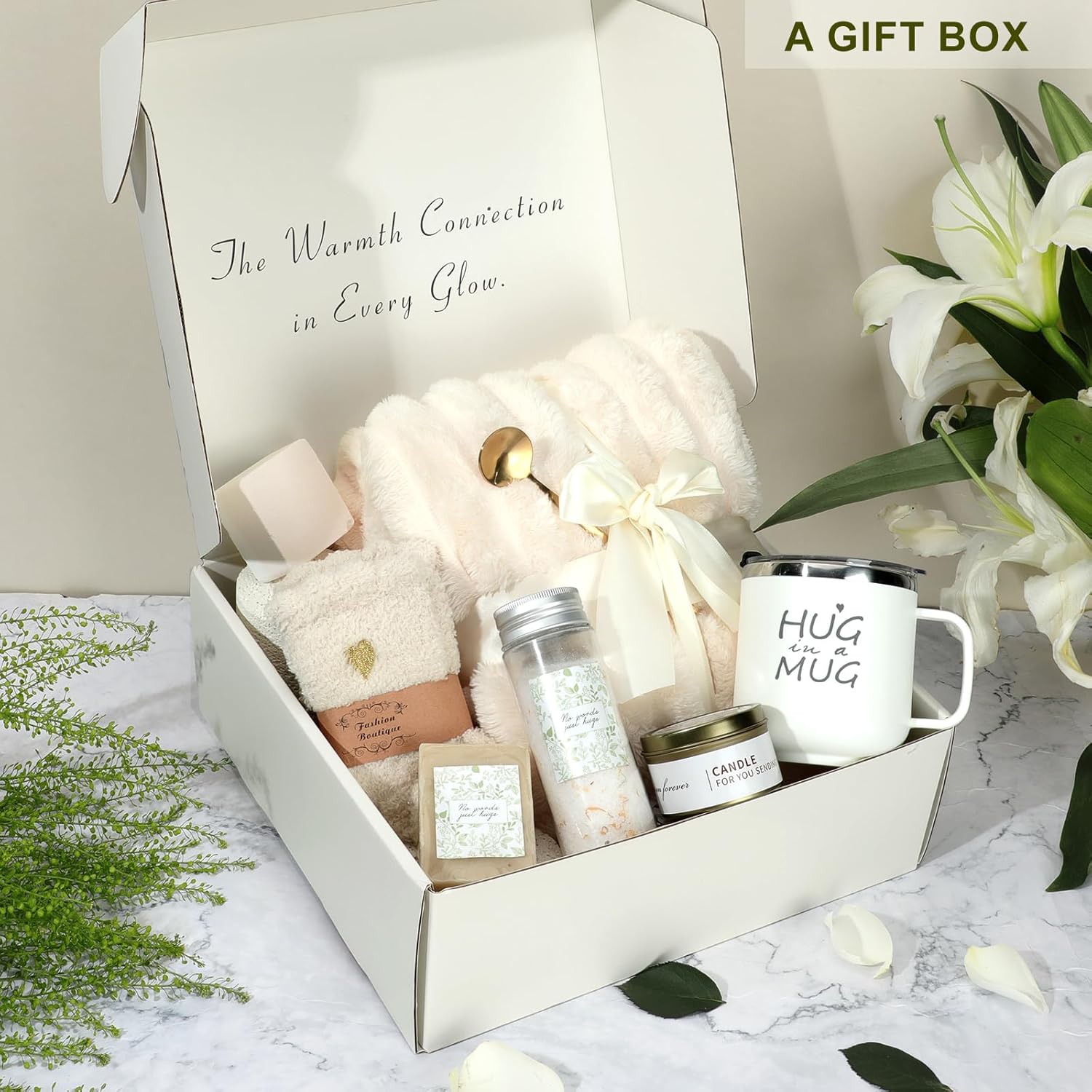 Sympathy Gift Basket for Women – Loss of Loved One, Thoughtful Gifts for Grief, Care Package with Self Care Items, Get Well Soon Gifts for Women - Image 2