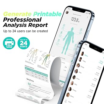 Runstar Smart Scale FSA&HSA Eligible, 8 Electrodes Digital Bathroom Scale for Body Weight and Fat, BMI, Muscle Mass 28 Body Composition Measurement, with Full-Color TFT LCD on Retractable Handle