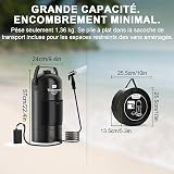 Tadomoe 20L Solar Camping Shower with LED Electric Pump - 4