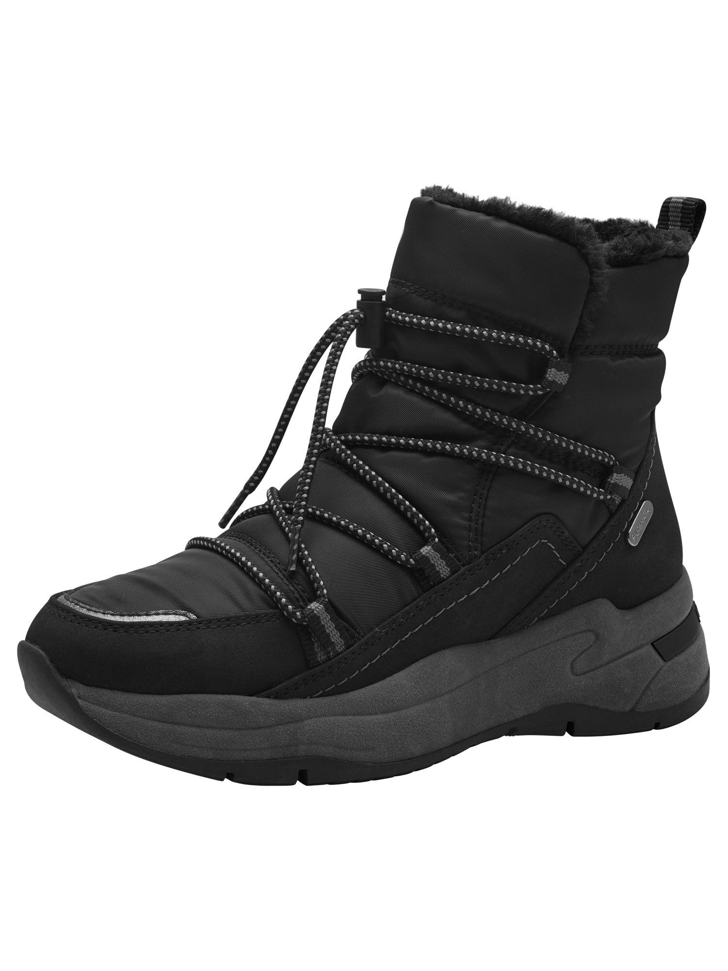 MARCO TOZZI Women's Warm Lining Boot 2-26825-43 Snow, Black (Black Comb), 7.5 UK
