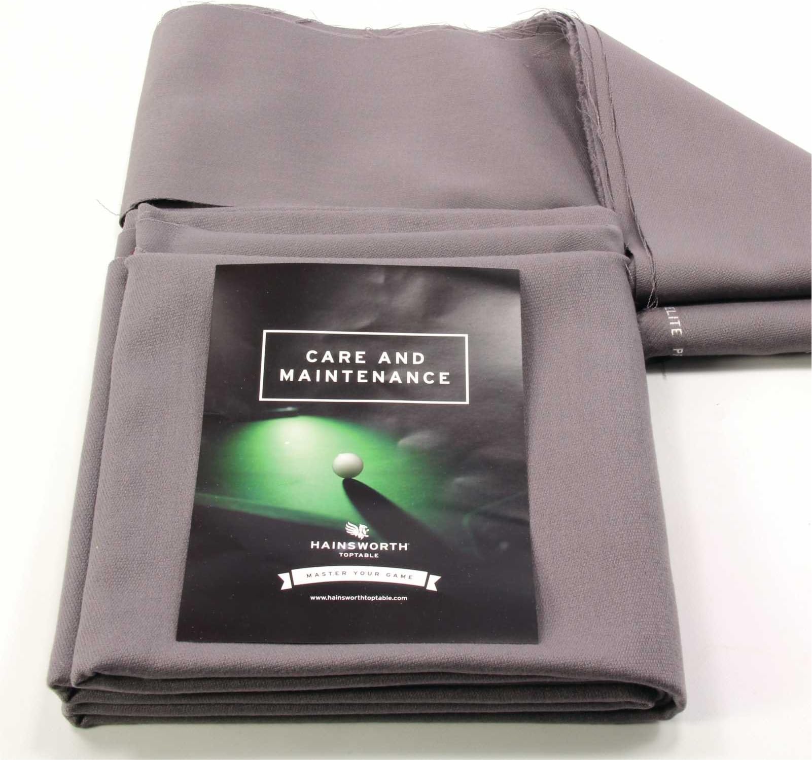 Hainsworth ELITE PRO Bed & Cushion Set for 7ft UK Pool Table - BANKERS GREY