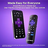 Vista 5 de Aurzen Roku TV Smart Projector with Wifi and Bluetooth, Roku Streaming Experience Built-in, 1080P FHD, Dolby Audio, Auto Focus & Keystone, Zoom