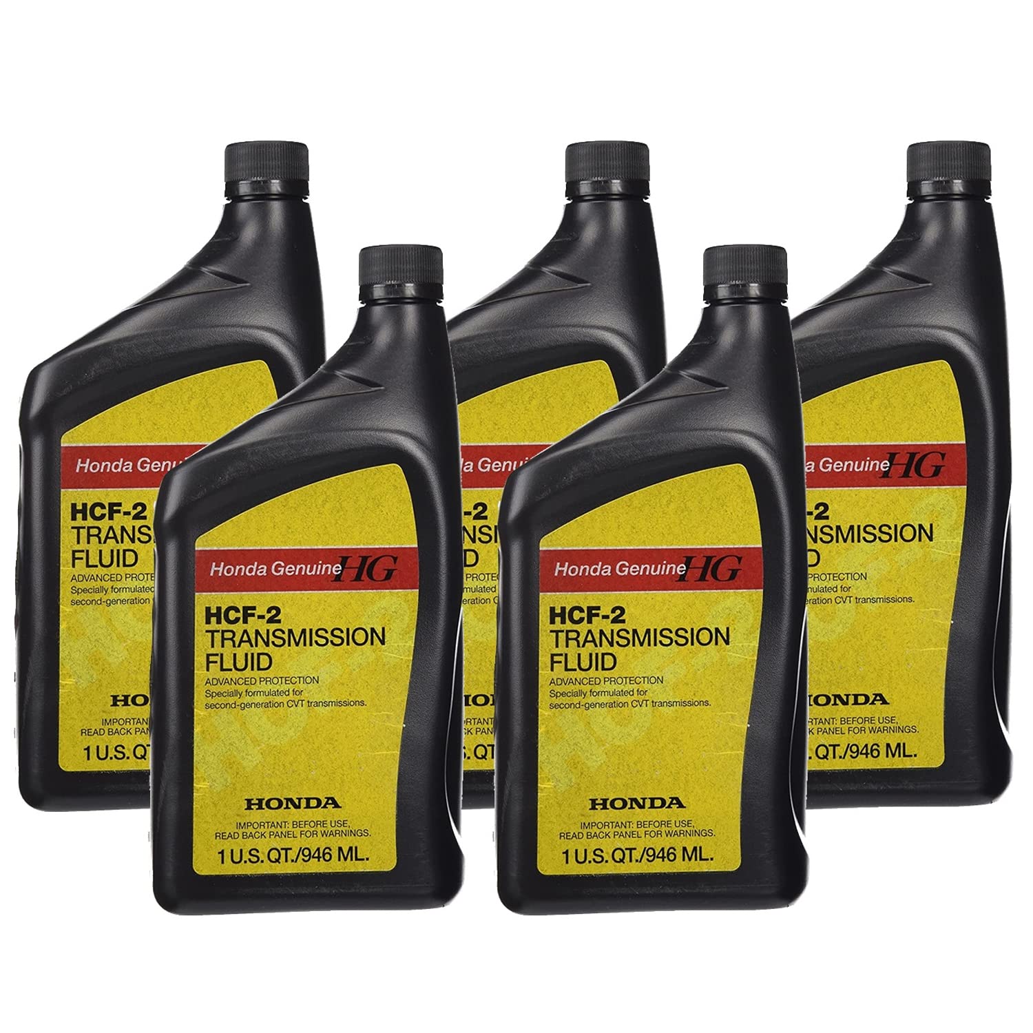 Genuine OEM HCF-2 CVT 5 Quarts Automatic Transmission Fluid (5x1 Qt) For Honda