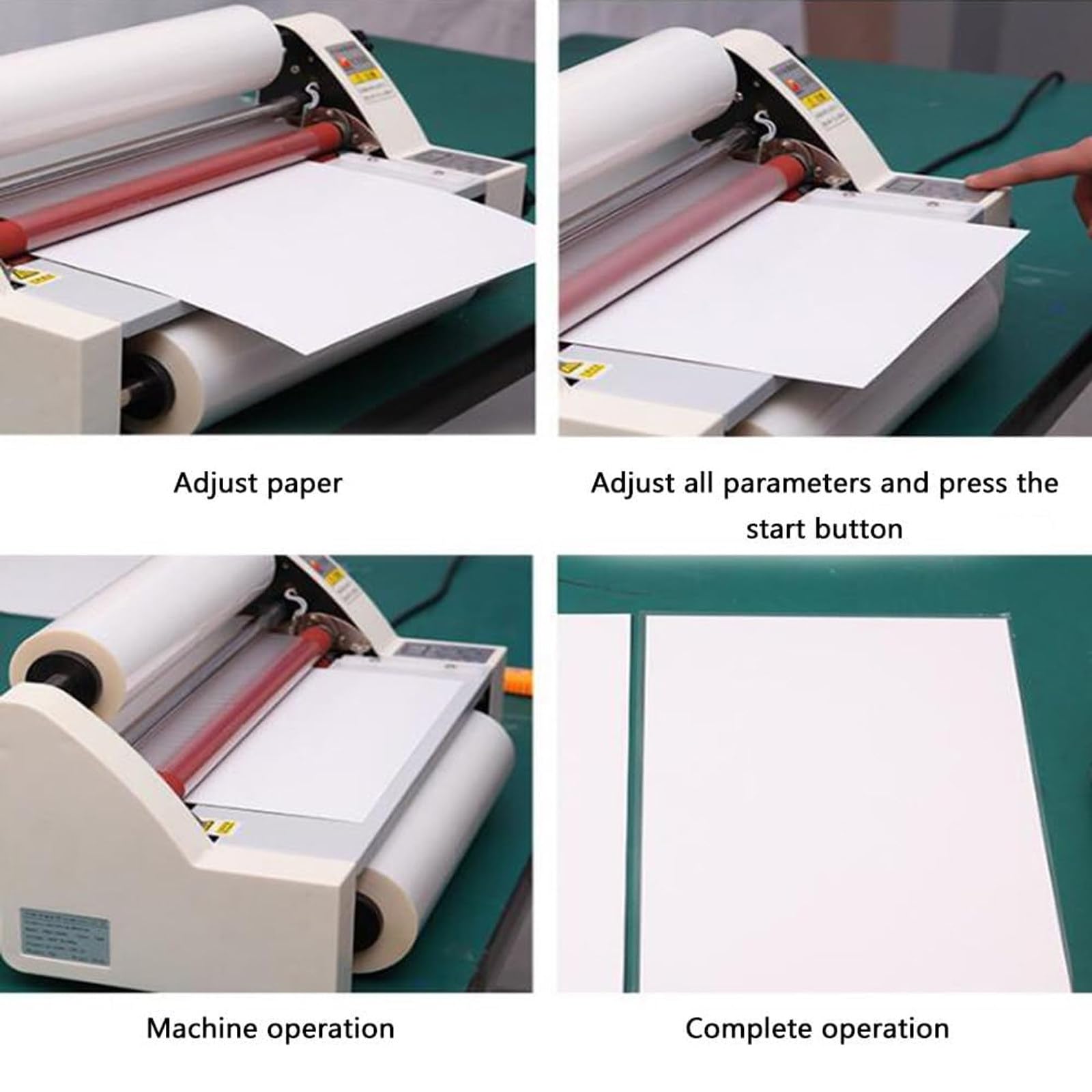 Laminateur Thermique A2/A3/A4 Machine À Plastifier Chaud et Froid 350 mm/450 mm Plastifieuse 220 V