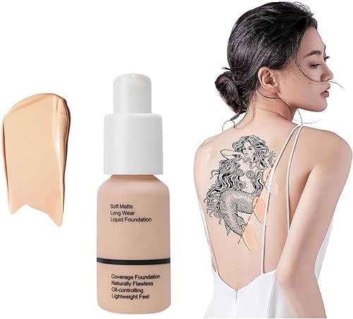 Maquillaje impermeable para tatuajes, cubierta de cicatrices, cobertura completa, impermeable, para tatuajes, manchas oscuras, cicatrices, vitíligo,