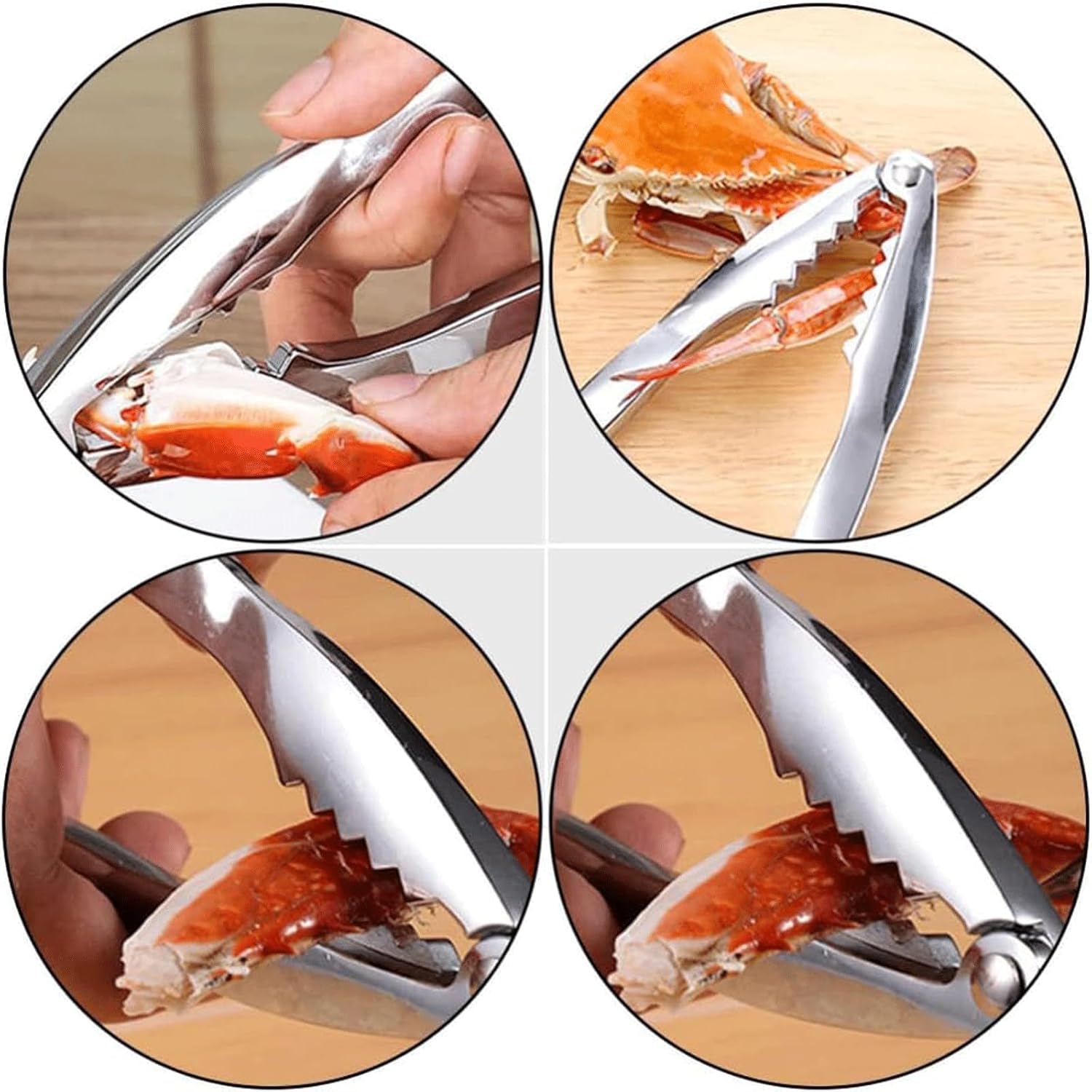 KRILLIQ Nutcracker Food Grade Metal Lobster or Crab Cracker Nut Cracker Tool Walnuts Plier for Walnuts Chestnuts Pecans Hazelnuts Almonds for Nut Shelling