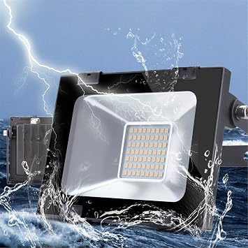 Dış Mekan Işıkları Güvenlik Işıkları 30W Dış Mekan Projektörü Süper Parlak 2400Lm Led Duvar Ip65 Su Geçirmez Bahçe Aydınlatma Armatürleri Arka Bahçe İçin Mükemmel (30W 2 Adet)