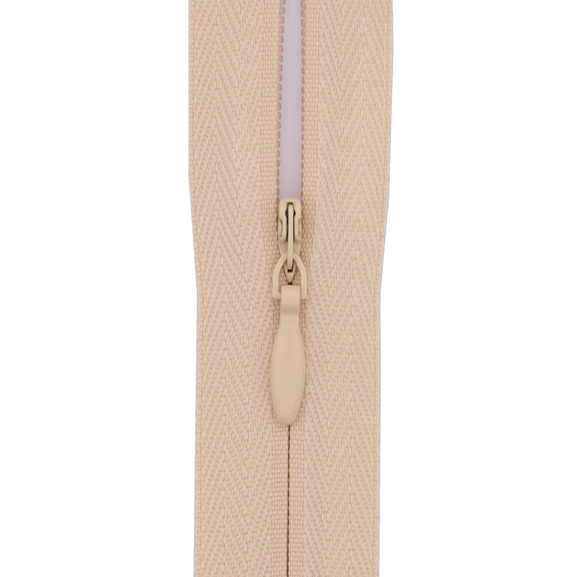 Y-Connection Cream Beige #3 Invisible Zip 18 Inch (45Cm) – With Woven Tape For Large Cushions, Floor Pillows & Long Dress Backs - Professional Hidden Nylon Zips For Upholstery & Dressmaking - 5 Zips (Cream Beige)