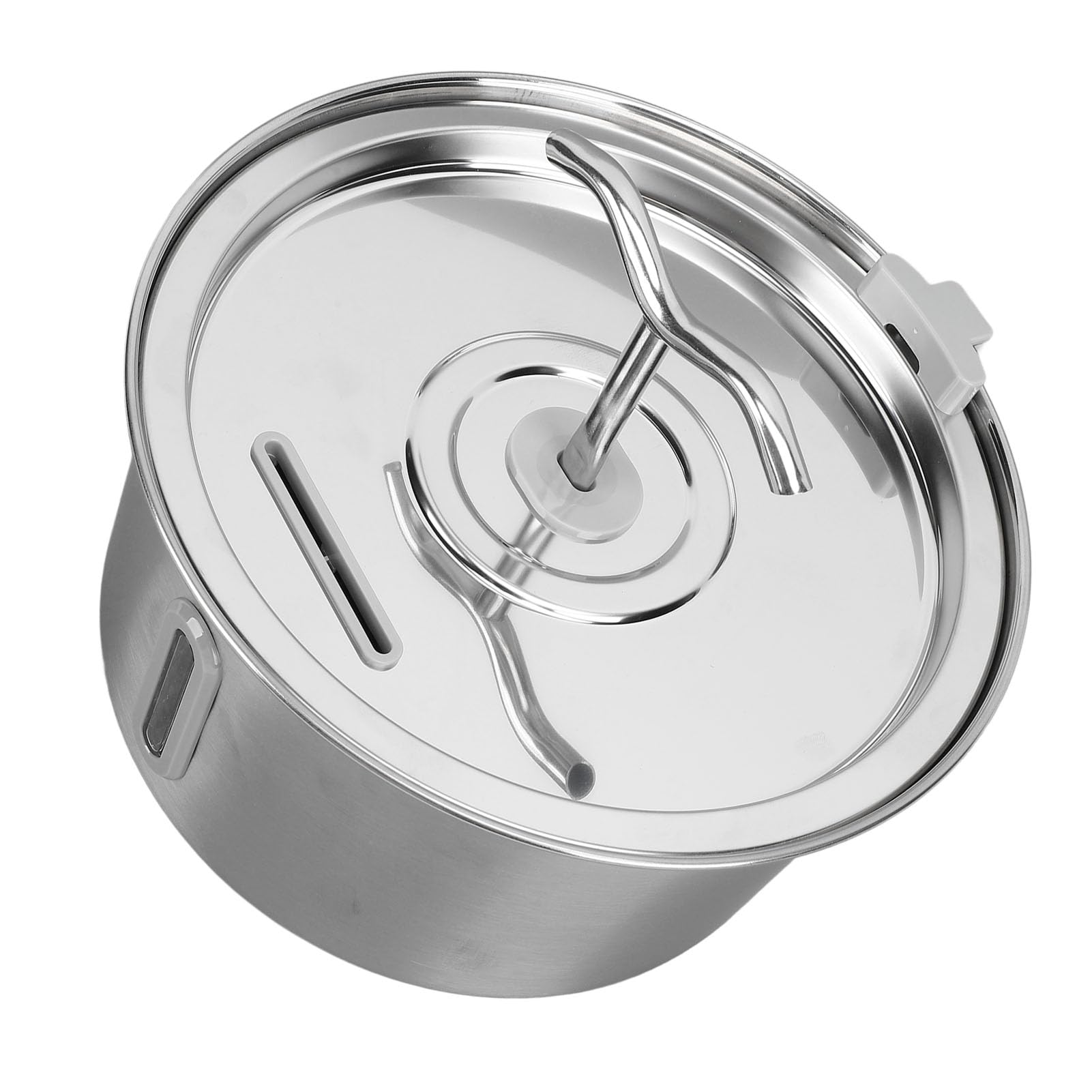 Cryfokt Fuente de Agua para Gatos de Acero Inoxidable, Capacidad de 3,2 litros, Suministro de Agua para Alimentos para Mascotas Sanas
