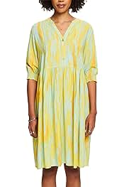 esprit kleid gelb blumen