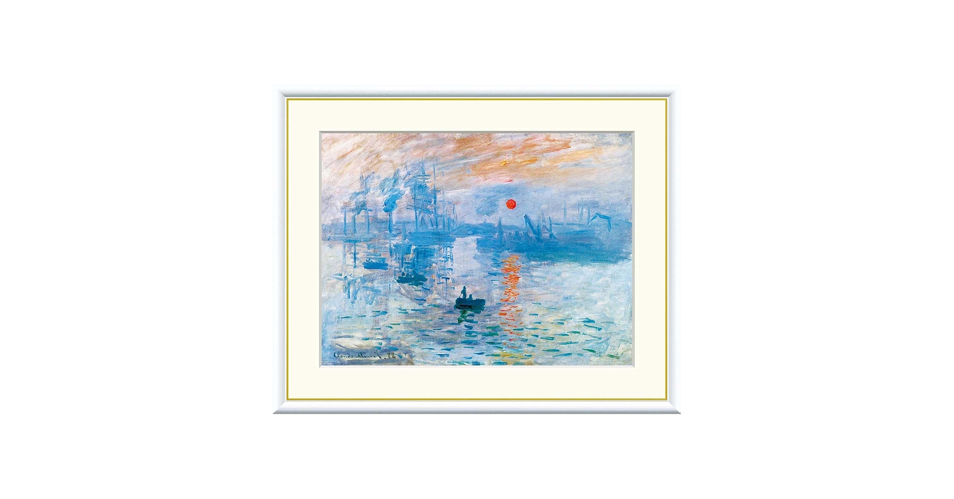 Amazon.co.jp: 晴れの街ギャラリー 絵画 額絵 クロード・モネ