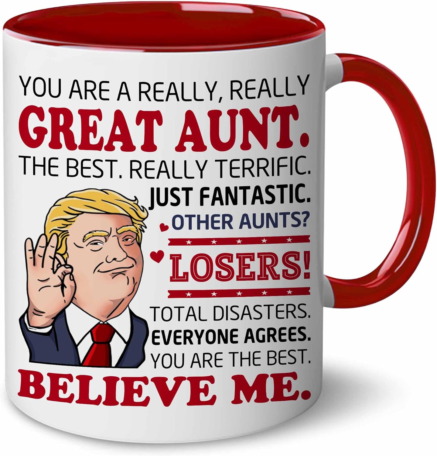 BECHUSKY Christmas Mugs For Aunt Birthday Gifts - Aunts Gifts from Niece, Nephew - Great Auntie Gift - Best Aunt Ever Mug - Going to be an Aunts Coffee Mug - Mothers Day, Birthday Gift For Auntie