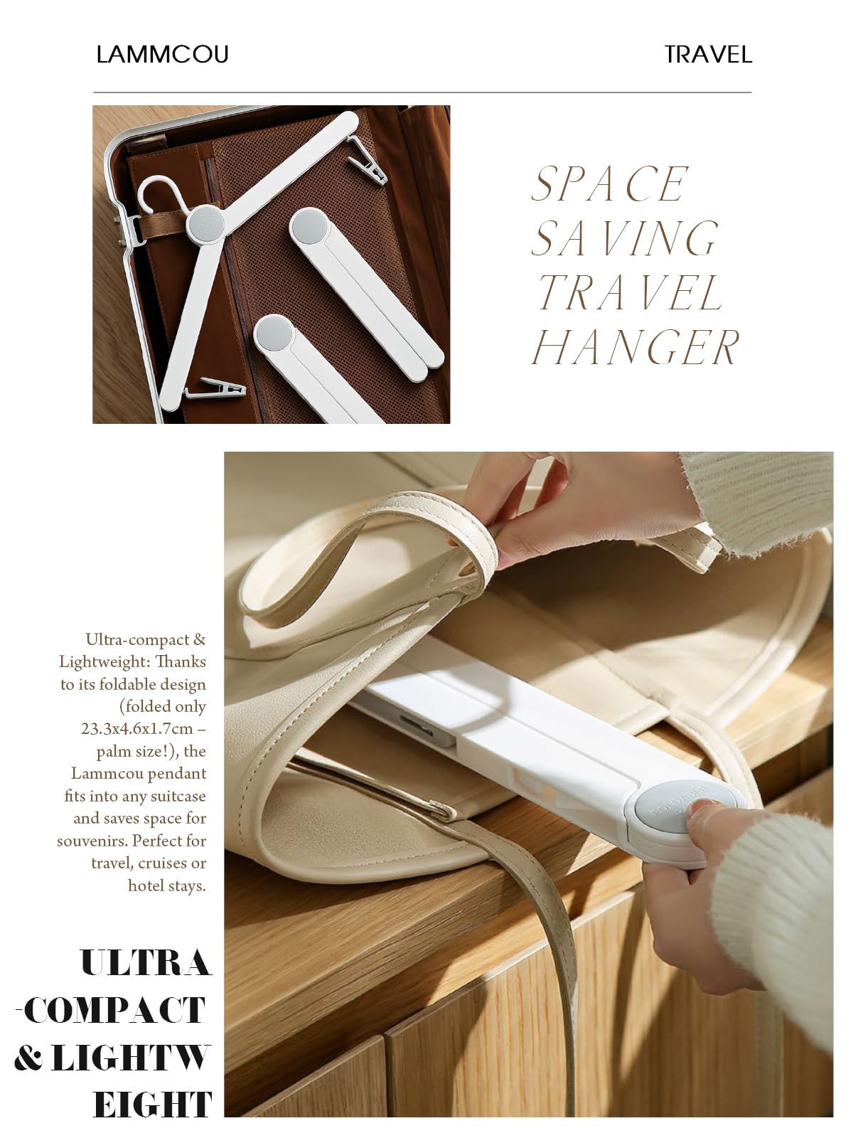 4 Grucce Salvaspazio Da Viaggio Pieghevoli Con Clip – Leggere In ABS, Per Camper, Campeggio E Valigia – Colori Assortiti - 2