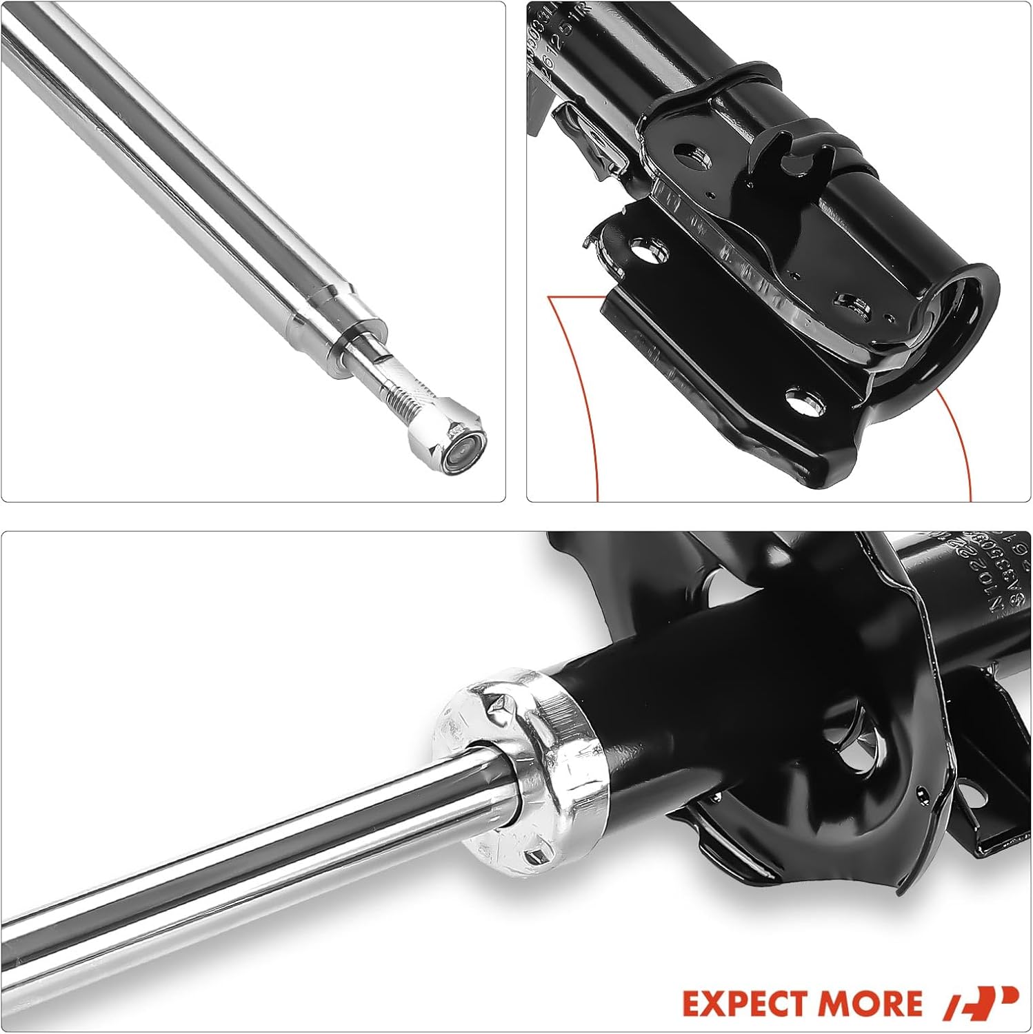 A-Premium Front Struts Compatible with Nissan Pathfinder 2001-2004 & Infiniti QX4 2001-2003 - 2x Replacement Suspension Bare Strut Shock without Coil Spring