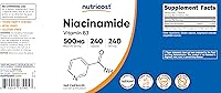 Vista 11 de Nutricost Niacinamida (Vitamina B3) 500 mg, 240 Cápsulas (3 Botellas)