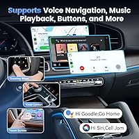 Vista 7 de CarlinKit Adaptador inalámbrico CarPlay y Android Auto 5.0 WiFi de 5 GHz Con cable a inalámbrico Conexión automática para automóviles