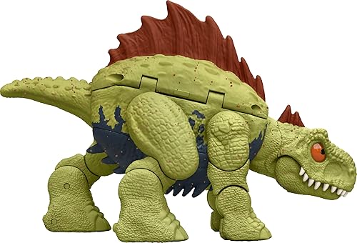 Miniatura 6 de Mattel Jurassic World Dimetrodon to Allosaurus - Juguete transformador de dinosaurio de doble peligro de 11 pasos, juguete 2 en 1, cambiadores